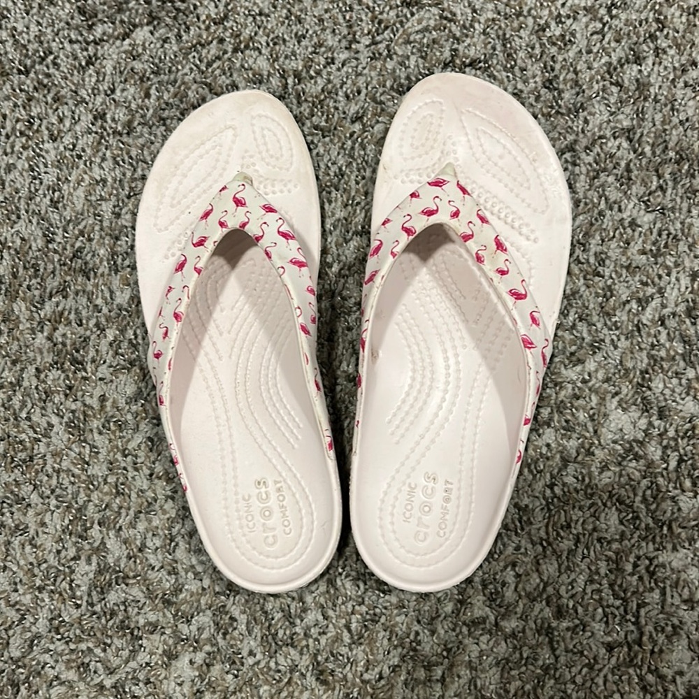Flamingo crocs